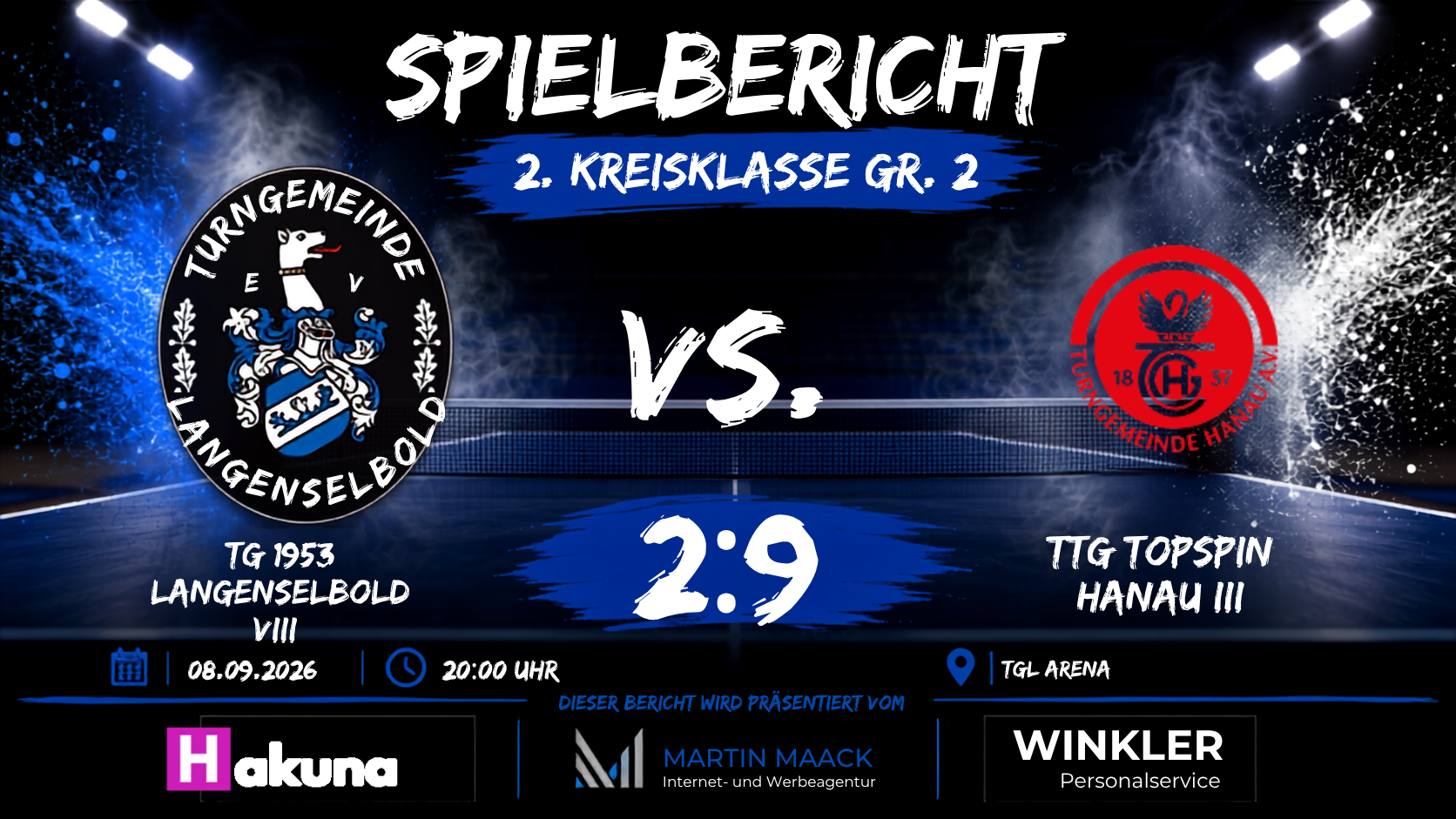 Trotz 2:9: TG Langenselbold VIII zeigt Kampfgeist gegen starken Gegner aus Hanau