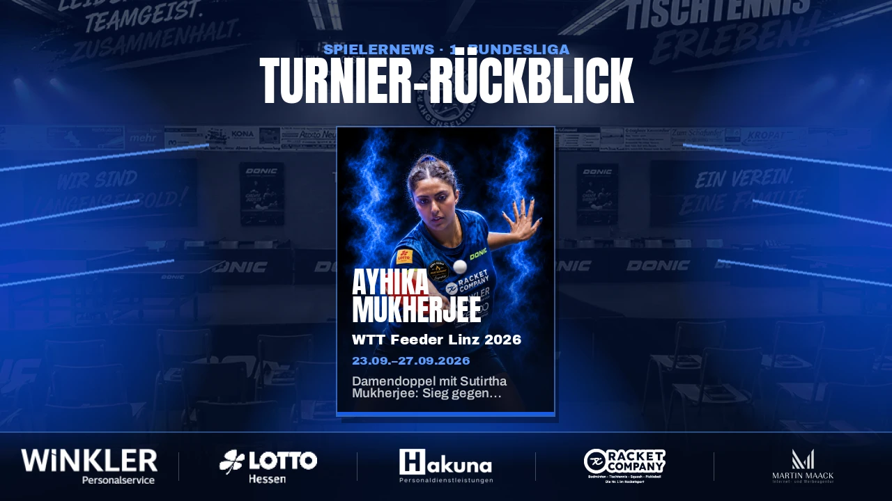 Ayhika Mukherjee beim WTT Feeder Linz 2026